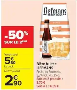 Carrefour Bière fruitée offre