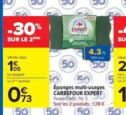 Carrefour Carrefour - éponges multi-usages offre