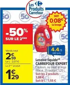 Carrefour Carrefour - lessive liquide expert offre