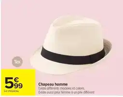 Carrefour Tex - chapeau homme offre