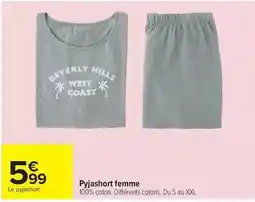 Carrefour Pyjashort femme offre