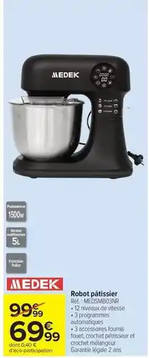 Carrefour Medek - robot pâtissier réf. : mswm6015 offre