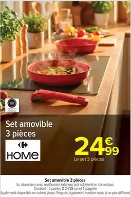 Carrefour Tous - set amovible 3 pièces offre