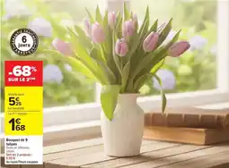 Carrefour Bouquet de 9 valise offre