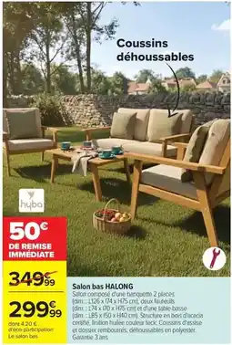 Carrefour Hyba - salon bas halong offre