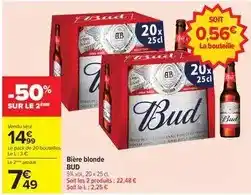 Carrefour Bud - bière blonde offre