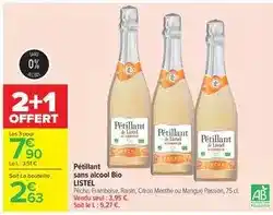 Carrefour Listel - pétillant sans alcool bio offre
