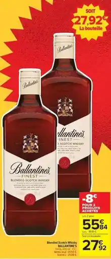 Carrefour Ballantine's - déco ours gazon offre