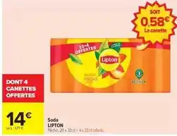 Carrefour Lipton - soda offre