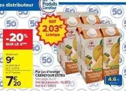 Carrefour Carrefour - pur jus d'orange extra offre