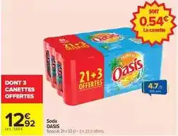 Carrefour Oasis - soda offre