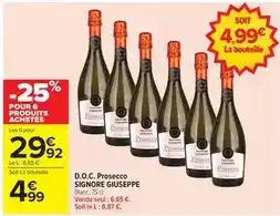 Carrefour Giuseppe - d.o.c. prosecco offre