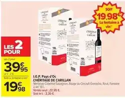 Carrefour I.g.p. pays d'oc offre