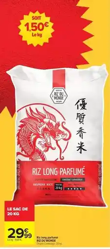 Carrefour Riz du monde - riz long parfumé offre