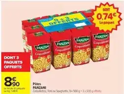 Carrefour Panzani - pâtes offre