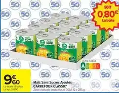 Carrefour Carrefour - classic- maia sans sucres ajoutés offre
