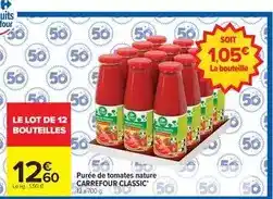 Carrefour Carrefour - purée de tomates nature classic offre