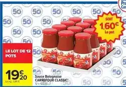 Carrefour Carrefour - sauce bolognaise classic offre