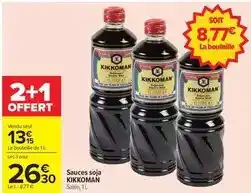 Carrefour Kikkoman - sauces soja offre