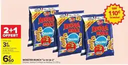 Carrefour Monster munch - le lot de 2 offre