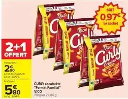 Carrefour Vico - curly cacahuète format familial offre