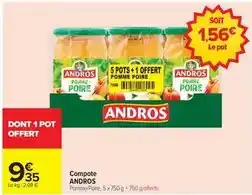 Carrefour Andros - compote offre