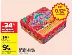 Carrefour La mere poulard - coffret de biscuits offre