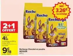Carrefour Nestlé - recharge chocolat en poudre offre
