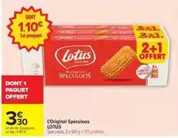 Carrefour Lotus - l'original spéculoos offre