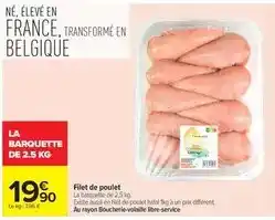 Carrefour Filet de poulet offre
