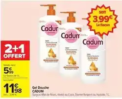 Carrefour Cadum - gel douche offre