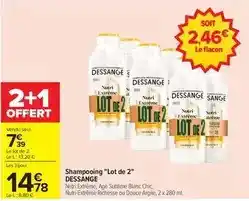 Carrefour Dessange - shampooing lot de 2 offre