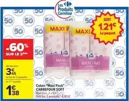 Carrefour Carrefour - coton maxi pack soft offre