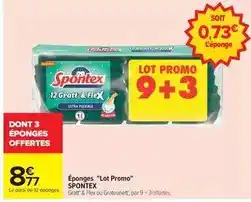 Carrefour Spontex - éponges lot promo offre