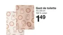 Zeeman Gant de toilette offre