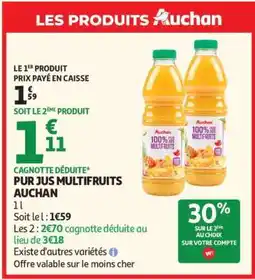 Auchan Pur Jus Multifruits Auchan offre
