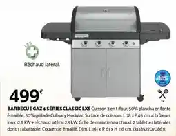 Bricorama Dim - barbecue gaz 4 séries classic lxs cuisson 3 en 1 offre