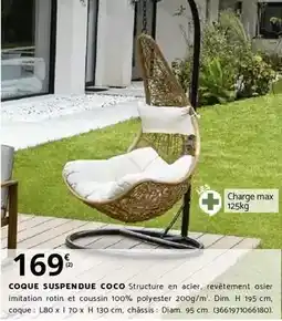 Bricorama Dim - coque suspendue coco offre