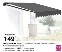 Bricorama Store manuel toile 100% polyester offre