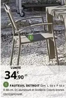 Bricorama Dim - fauteuil offre