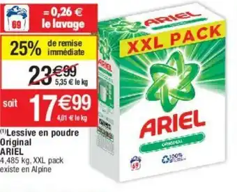 Migros Lessive en poudre original ARIEL offre