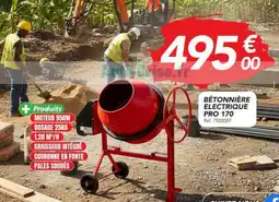 Les Briconautes BÉTONNIÈRE ELECTRIQUE PRO 170 offre