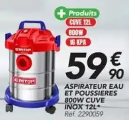 Les Briconautes ASPIRATEUR EAU ET POUSSIERES 800W CUVE INOX offre