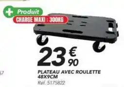 Les Briconautes PLATEAU AVEC ROULETTE offre