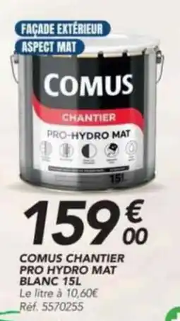 Les Briconautes COMUS CHANTIER PRO HYDRO MAT BLANC offre