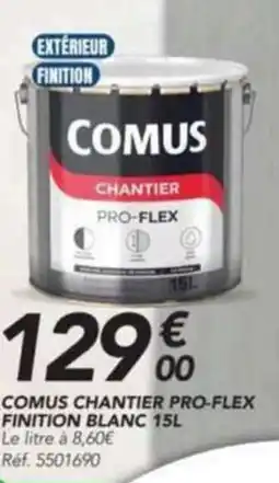 Les Briconautes COMUS CHANTIER PRO FLEX FINITION BLANC offre