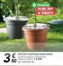 Les Briconautes POT EN PLASTIQUE DIAM offre