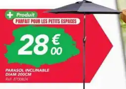 Les Briconautes PARASOL INCLINABLE DIAM offre