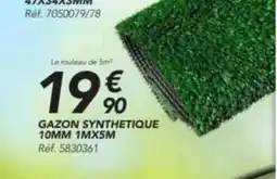 Les Briconautes GAZON SYNTHETIQUE 10MM 1MX5M Réf. 5830361 offre