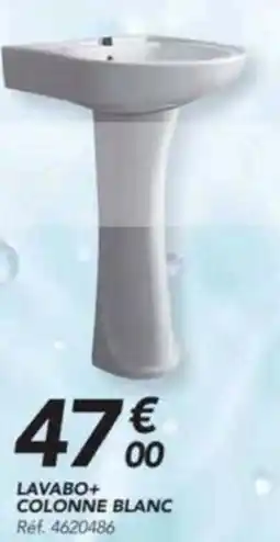Les Briconautes LAVABO + COLONNE BLANC offre